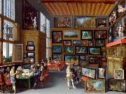 unknown artist Cognoscenti in a Room hung with Pictures oil painting reproduction